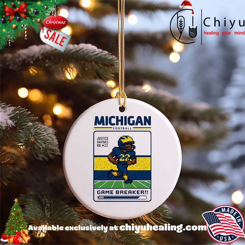 Michigan Wolverines football Justice Haynes Game Breaker shirt, Hoodie, Sweatshirt, Poster Canvas, Mug, Ornaments