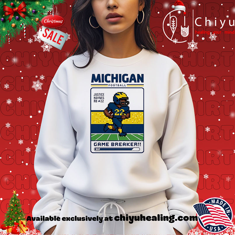 Michigan Wolverines football Justice Haynes Game Breaker shirt Michigan Wolverines football Justice Haynes Game Breaker shirt