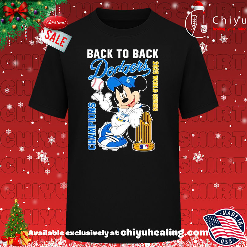 Mickey x LA Dodgers back to back World Series Champions 2025 shirt, Hoodie, Sweatshirt, Poster Canvas, Mug, Ornaments
