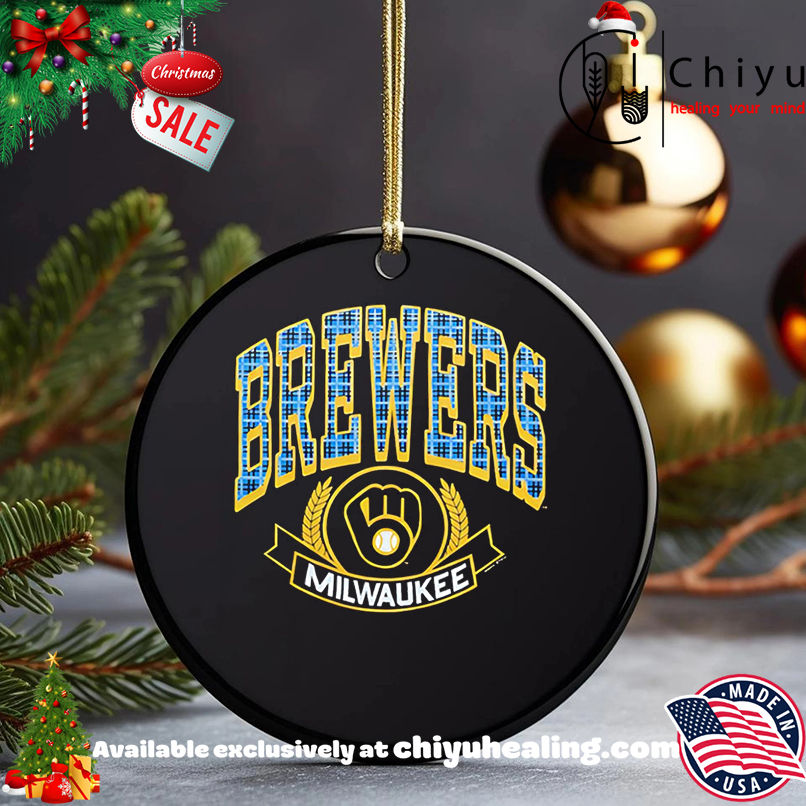 Milwaukee Brewers Plaid style shirt, Hoodie, Sweatshirt, Poster Canvas, Mug, Ornaments