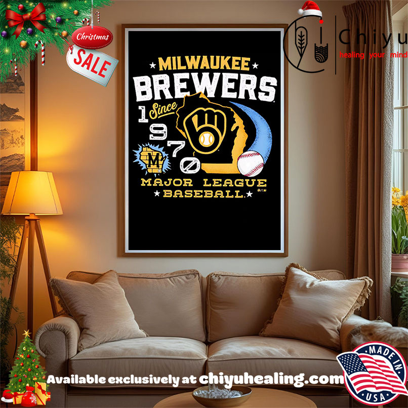 Milwaukee Brewers since 1970 Major League Baseball retro shirt, Hoodie, Sweatshirt, Poster Canvas, Mug, Ornaments