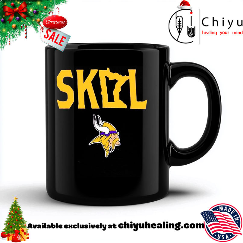 Minnesota Vikings Skol Map Logo shirt, Hoodie, Sweatshirt, Poster Canvas, Mug, Ornaments