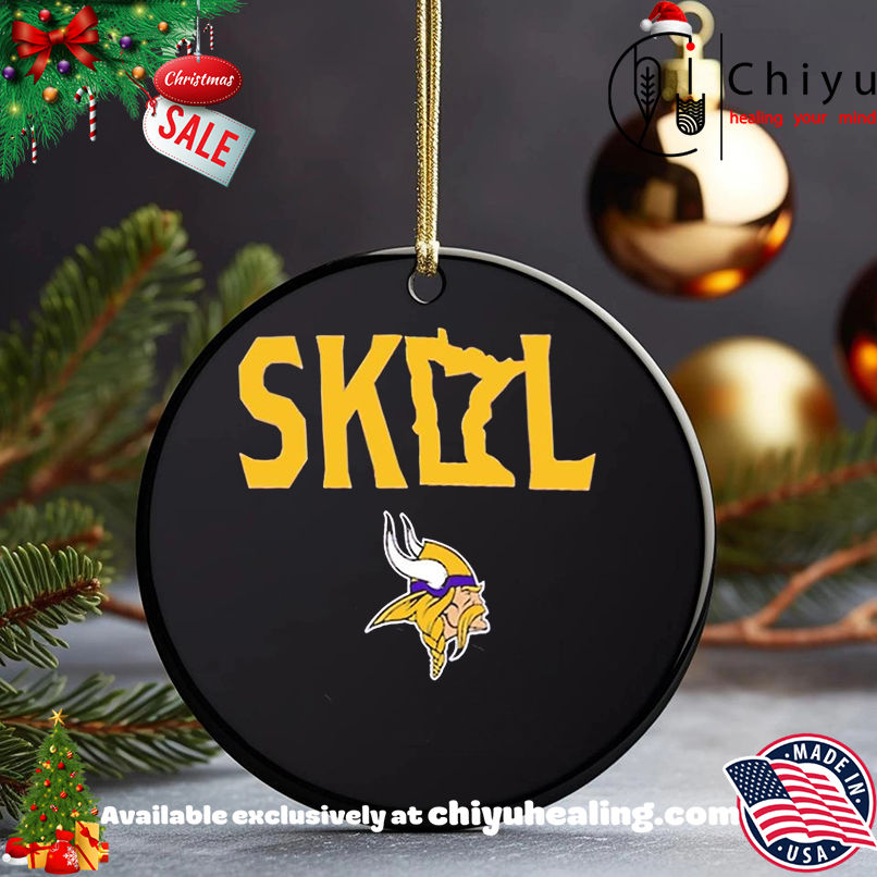 Minnesota Vikings Skol Map Logo shirt, Hoodie, Sweatshirt, Poster Canvas, Mug, Ornaments