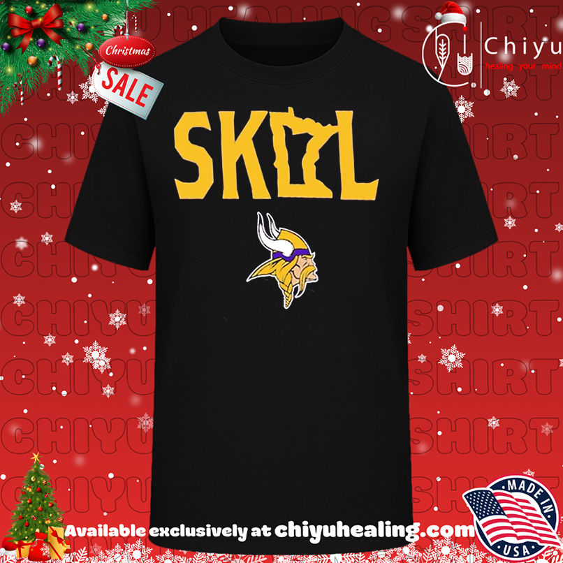 Minnesota Vikings Skol Map Logo shirt, Hoodie, Sweatshirt, Poster Canvas, Mug, Ornaments