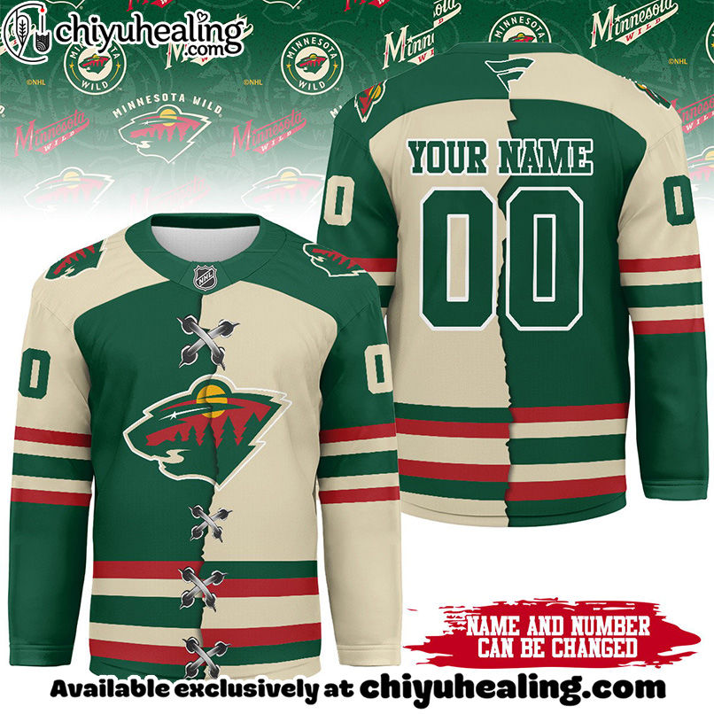 Minnesota Wild - Premium NHL Personalized Split Color Hockey Jersey