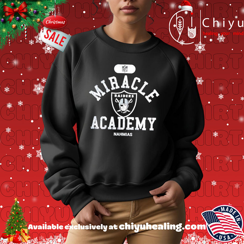 Miracle Academy x Las Vegas Raiders NFL Nahmias shirt Miracle Academy x Las Vegas Raiders NFL Nahmias shirt