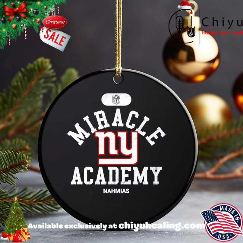 Miracle Academy x New York Giants NFL Nahmias shirt, Hoodie, Sweatshirt, Poster Canvas, Mug, Ornaments