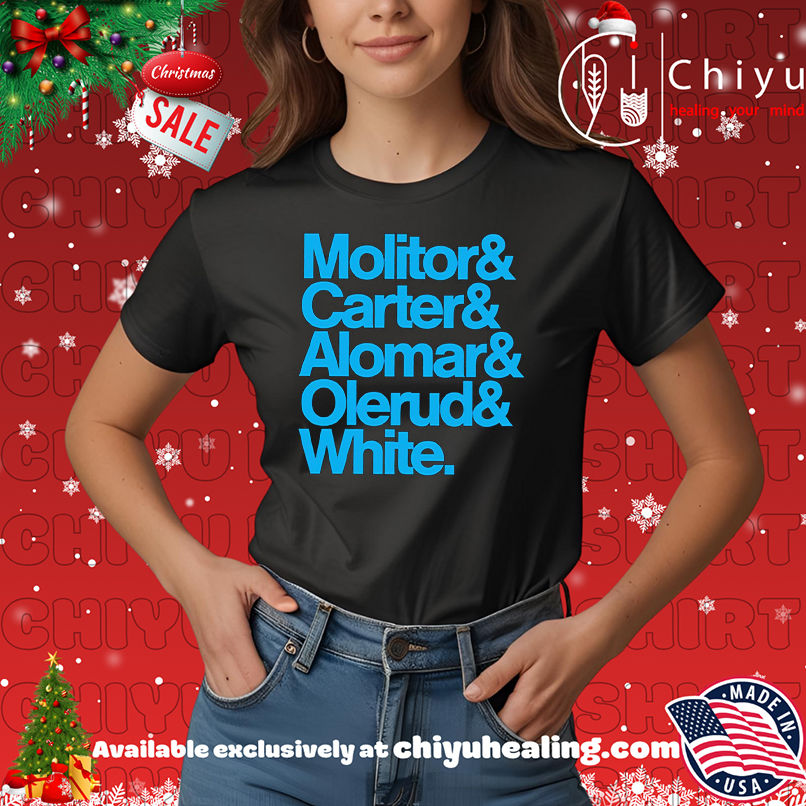 Molitor Carter Alomar Olerud White Toronto Blue Jays shirt, Hoodie, Sweatshirt, Poster Canvas, Mug, Ornaments