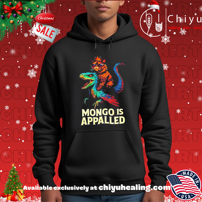 Mongo Is Appalled Cat Riding Dinosaur shirt Mongo Is Appalled Cat Riding Dinosaur shirt