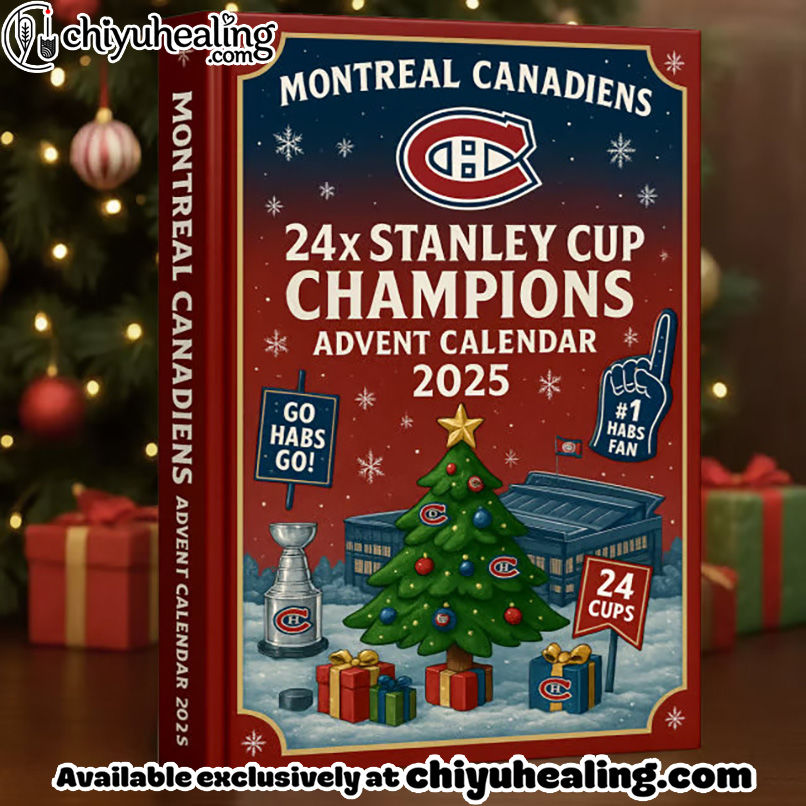 Montreal Canadiens Advent Calendar 2025, Christmas Countdown Advent Calendar Gift Box with 24 Acrylic Ornaments