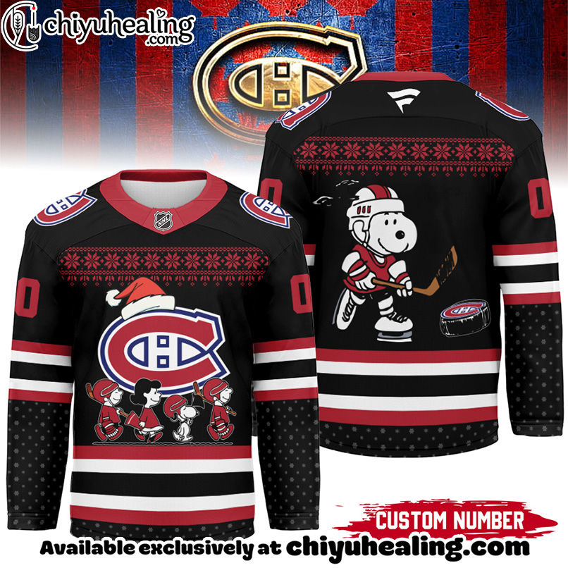 Montreal Canadiens - Premium NHL Peanuts Snoopy Hockey Jersey Ver 2