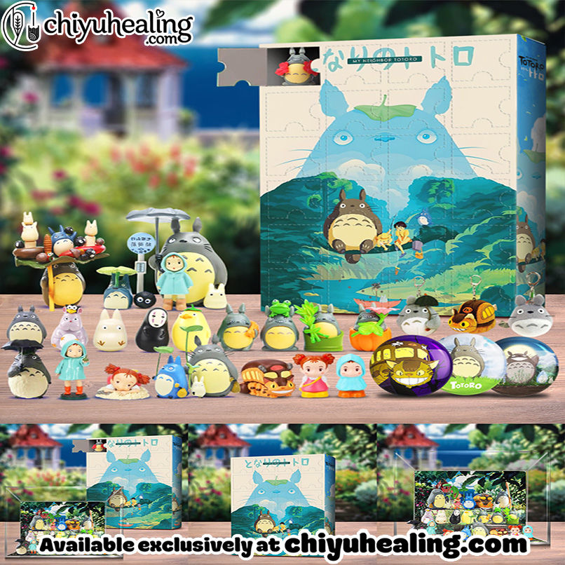 My Neighbor Totoro Advent Calendar 2025, Christmas Countdown Advent Calendar Gift Box with 24 Acrylic Ornaments