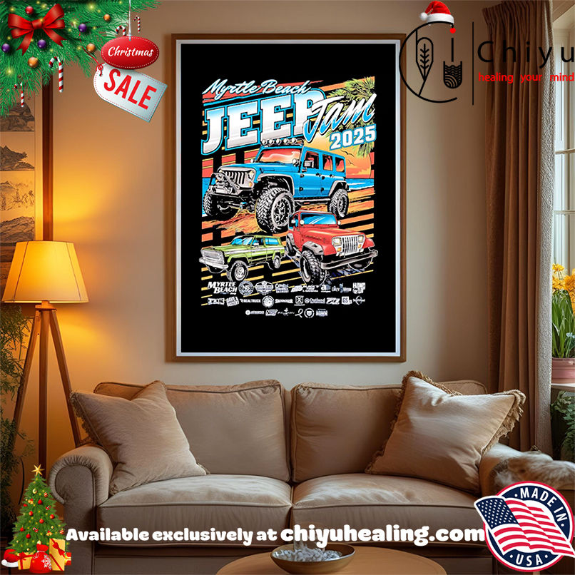 Myrtle Beach Jeep Jam 2025 Jeep Wrangler graphic shirt, Hoodie, Sweatshirt, Poster Canvas, Mug, Ornaments