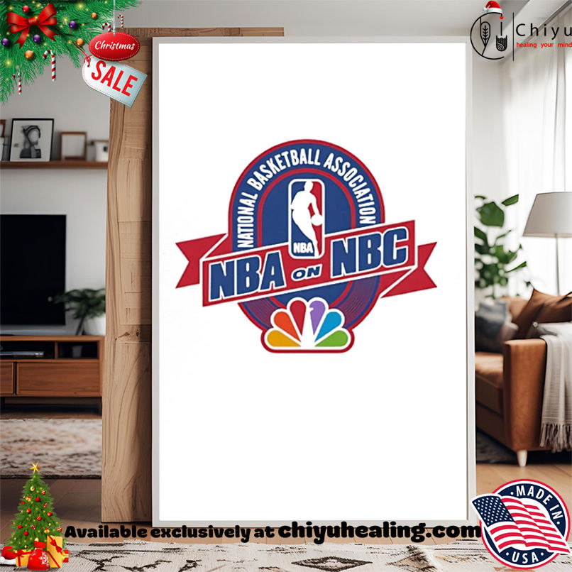 NBA on NBC White logo shirt, Hoodie, Sweatshirt, Poster Canvas, Mug, Ornaments