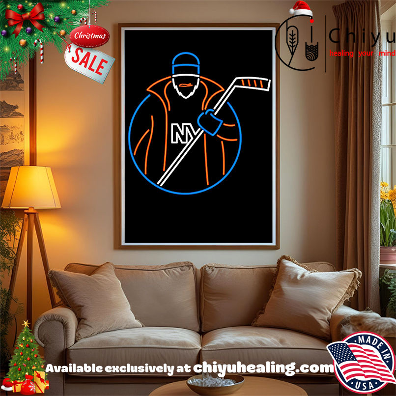 NY Islanders Neon Fisherman shirt, Hoodie, Sweatshirt, Poster Canvas, Mug, Ornaments