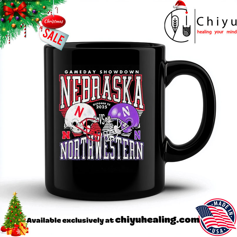 Nebraska Cornhuskers Gameday Showdown October 2025 Helmet Vintage shirt, Hoodie, Sweatshirt, Poster Canvas, Mug, Ornaments