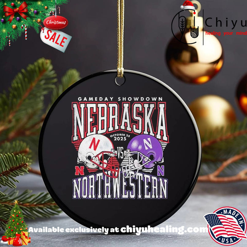 Nebraska Cornhuskers Gameday Showdown October 2025 Helmet Vintage shirt, Hoodie, Sweatshirt, Poster Canvas, Mug, Ornaments