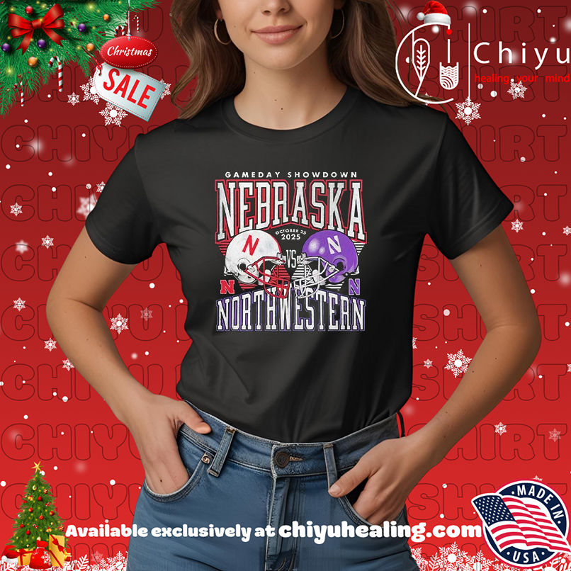 Nebraska Cornhuskers Gameday Showdown October 2025 Helmet Vintage shirt, Hoodie, Sweatshirt, Poster Canvas, Mug, Ornaments