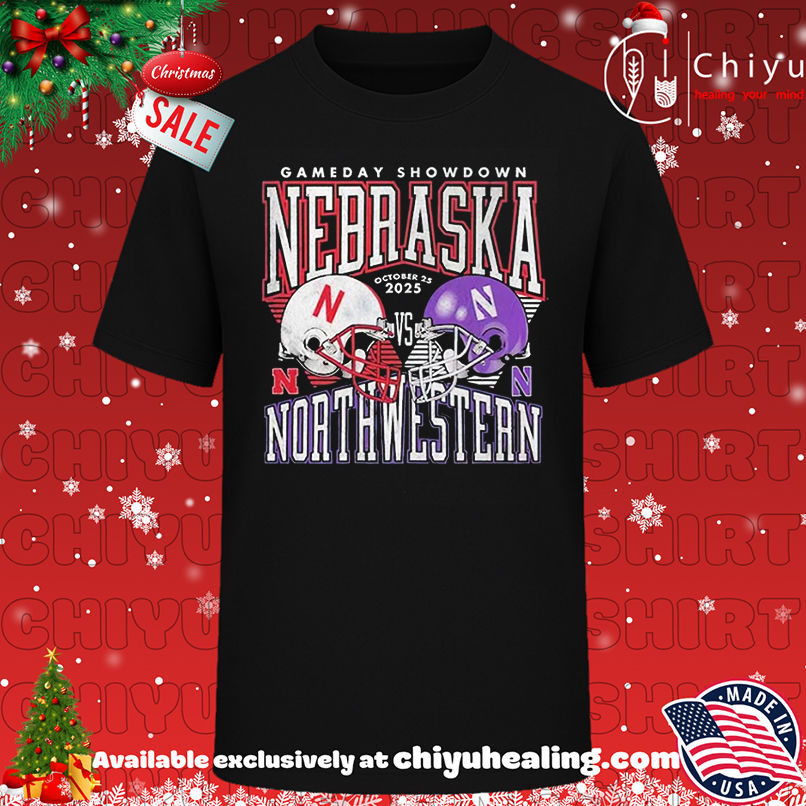 Nebraska Cornhuskers Gameday Showdown October 2025 Helmet Vintage shirt, Hoodie, Sweatshirt, Poster Canvas, Mug, Ornaments