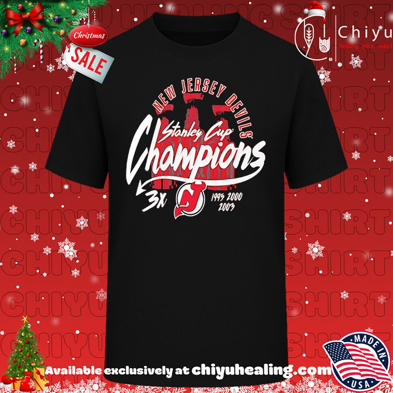 New Jersey Devils 3x Stanley Cup Champions Vintage T-shirt, Hoodie, Sweatshirt, Poster Canvas, Mug, Ornaments