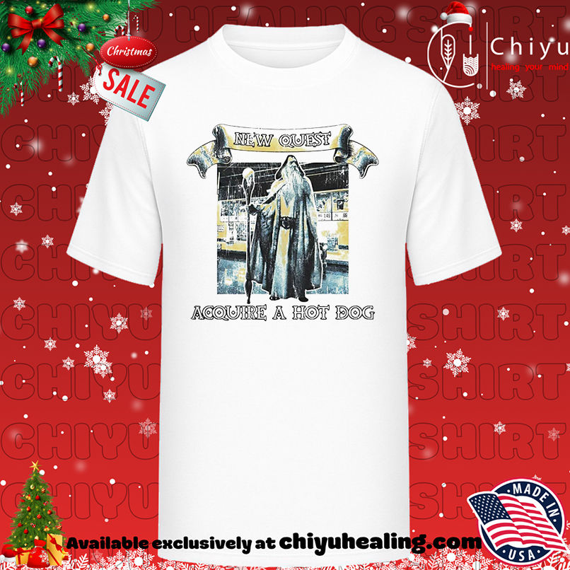 New Quest Acquire Hot Dog Wizard shirt, Hoodie, Sweatshirt, Poster Canvas, Mug, Ornaments