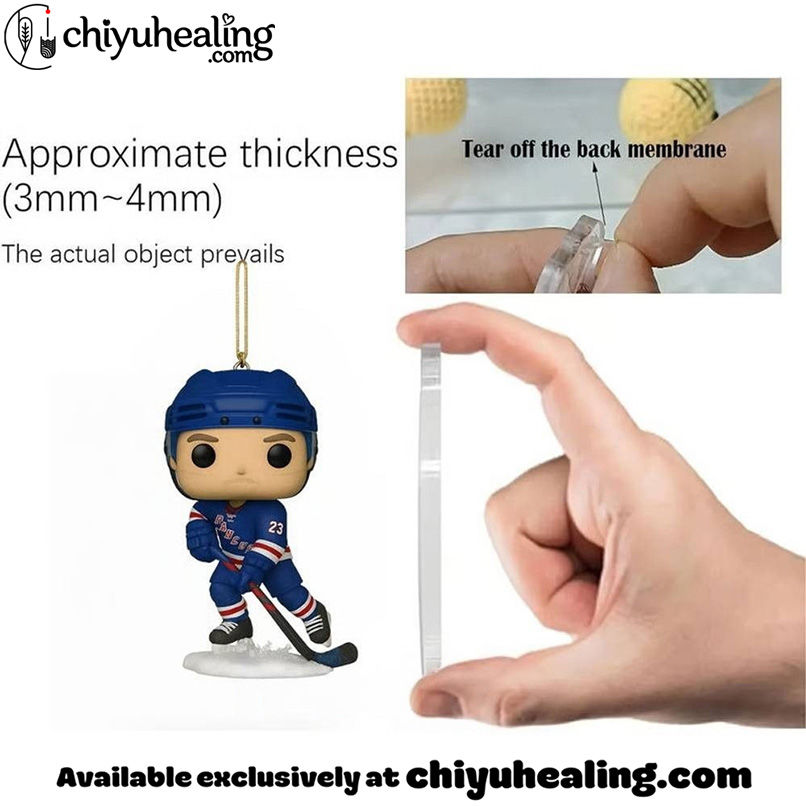 New York Rangers 100th Anniversary Advent Calendar 2025, Christmas Countdown Advent Calendar Gift Box with 24 Acrylic Ornaments