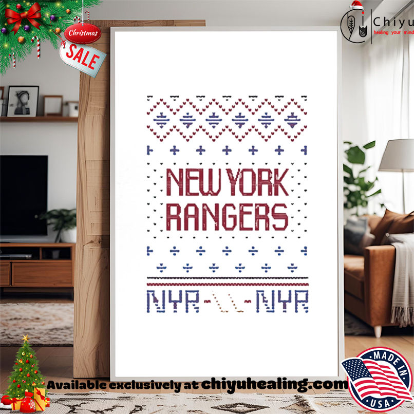 New York Rangers NYR NYR X-mas ugly shirt, Hoodie, Sweatshirt, Poster Canvas, Mug, Ornaments