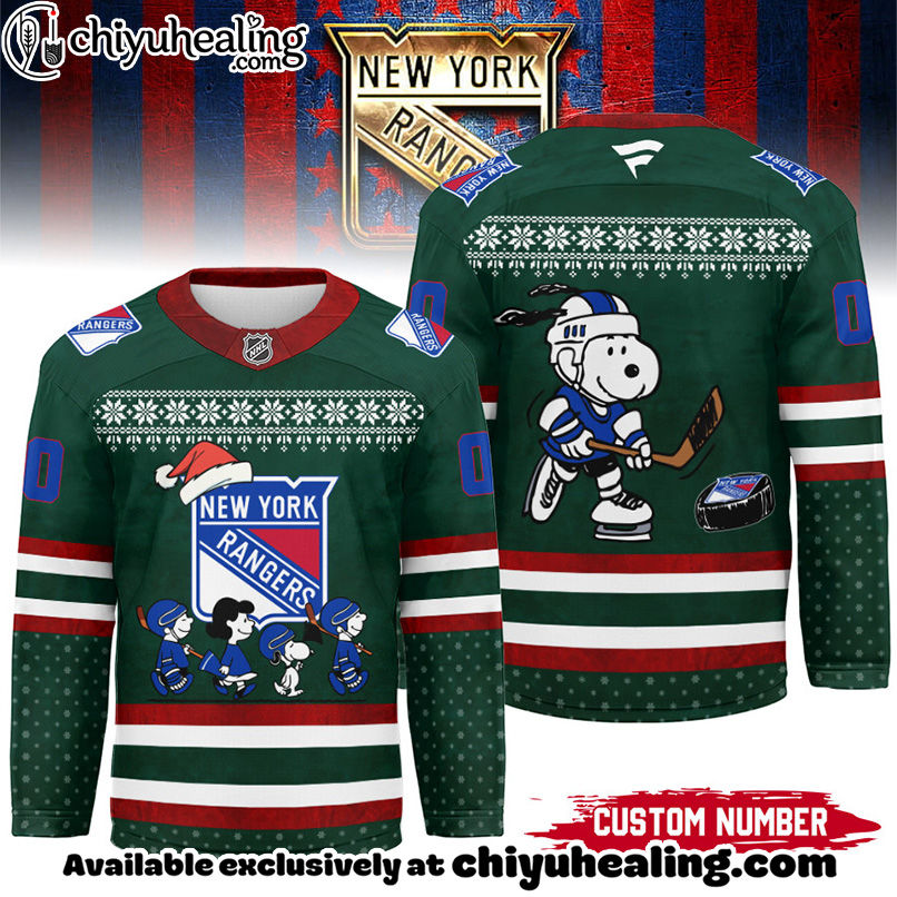 New York Rangers - Premium NHL Peanuts Snoopy Hockey Jersey