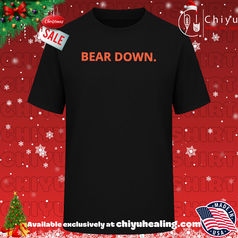 Nice Bear Down Chicago Bear text shirt, Hoodie, Sweatshirt, Poster Canvas, Mug, Ornaments