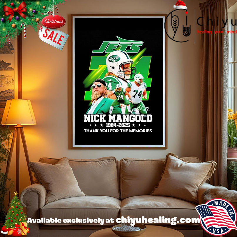 Nick Mangold Jets 1984 2025 Thank you for the memories shirt, Hoodie, Sweatshirt, Poster Canvas, Mug, Ornaments