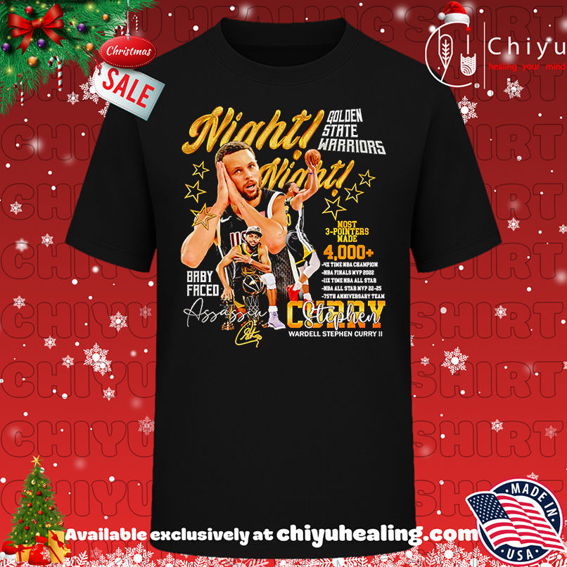 Night Night Baby Faced Most 3-pointers Made 4000 Stephen Curry Shirt, Hoodie, Sweatshirt, Poster Canvas, Mug, Ornaments