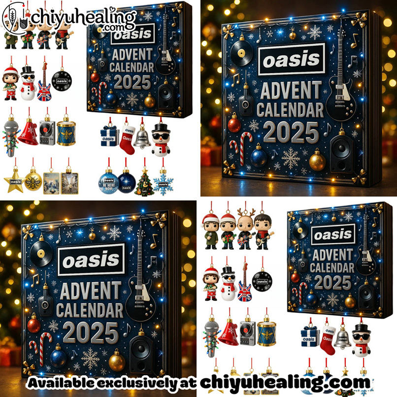 Oasis Advent Calendar 2025, Christmas Countdown Advent Calendar Gift Box with 24 Acrylic Ornaments