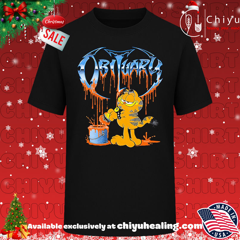 Obituary Cat cartoon shirt, Hoodie, Sweatshirt, Poster Canvas, Mug, Ornaments