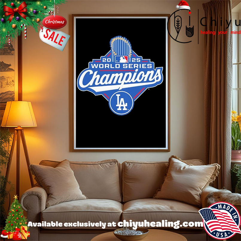 Official Los Angeles Dodgers 2025 World Series Champions Logo T-shirt Official Los Angeles Dodgers 2025 World Series Champions Logo T-shirt