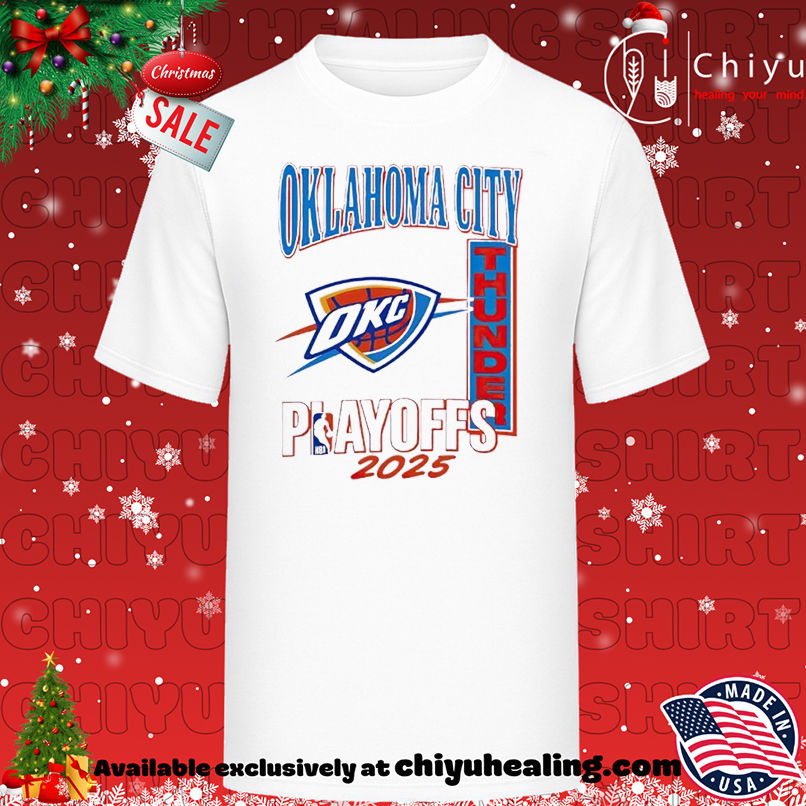 Oklahoma City Thunder Playoffs 2025 Logo T-shirt, Hoodie, Sweatshirt, Poster Canvas, Mug, Ornaments