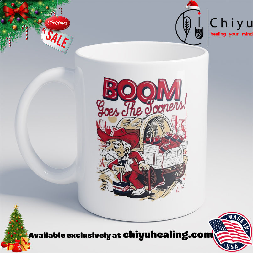 Oklahoma Sooners vs Ole Miss Rebels boom goes the sooners shirt, Hoodie, Sweatshirt, Poster Canvas, Mug, Ornaments