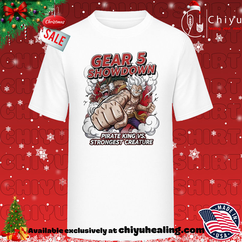 One Piece Gear 5 Showdown Luffy Vs Kaido Pirate King vs Strongest Creature Anime shirt, Hoodie, Sweatshirt, Poster Canvas, Mug, Ornaments