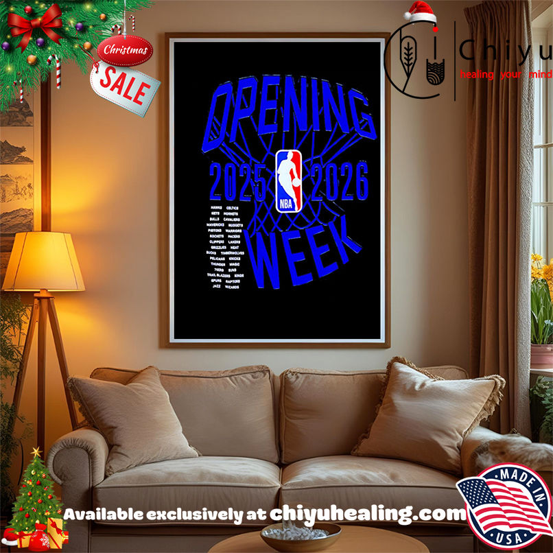 Opening Week 2025-2026 NBA logo shirt, Hoodie, Sweatshirt, Poster Canvas, Mug, Ornaments