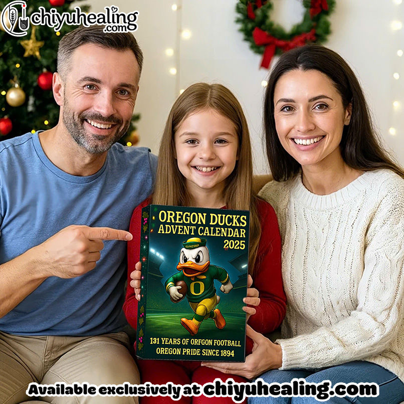 Oregon Ducks Advent Calendar, Christmas Countdown Advent Calendar Gift Box with 24 Acrylic Ornaments