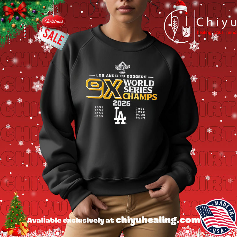 Original 9-Time Los Angeles Dodgers World Series Champs 2025 Black shirt Original 9-Time Los Angeles Dodgers World Series Champs 2025 Black shirt
