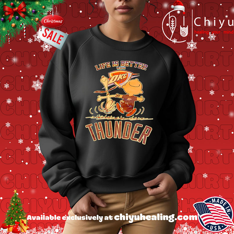 Original Charlie Brown Va Snoopy Life Is Better With Thunder shirt Original Charlie Brown Va Snoopy Life Is Better With Thunder shirt