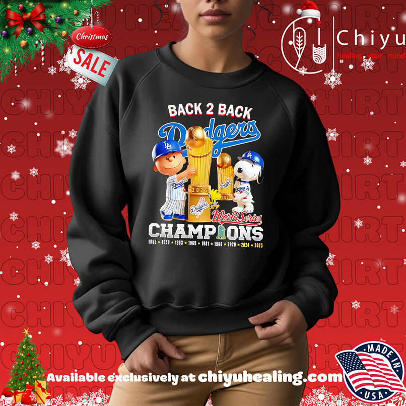 Original Charlie Brown and Snoopy Los Angeles Dodgers Snoopy Back 2 Back Champions shirt Original Charlie Brown and Snoopy Los Angeles Dodgers Snoopy Back 2 Back Champions shirt