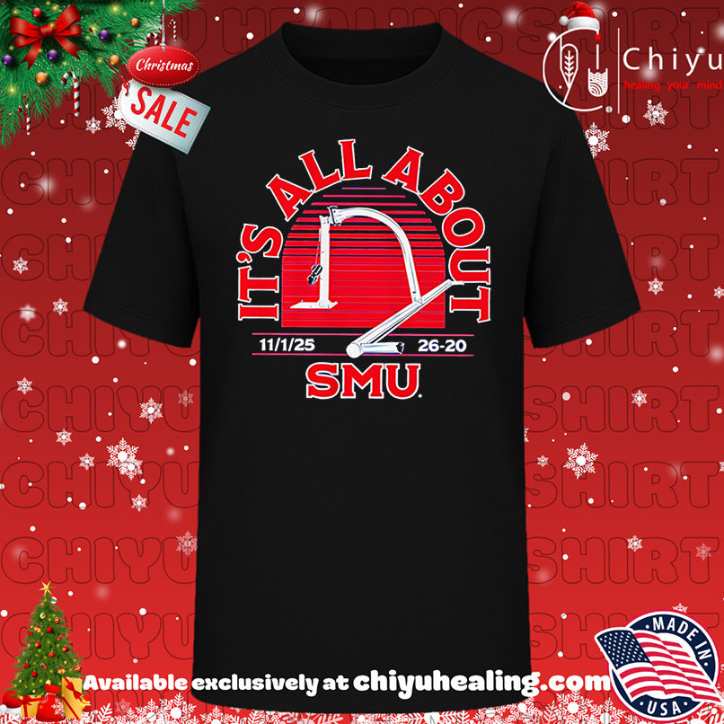 Original SMU Football Red It's All About SMU 2025 shirt, Hoodie, Sweatshirt, Poster Canvas, Mug, Ornaments