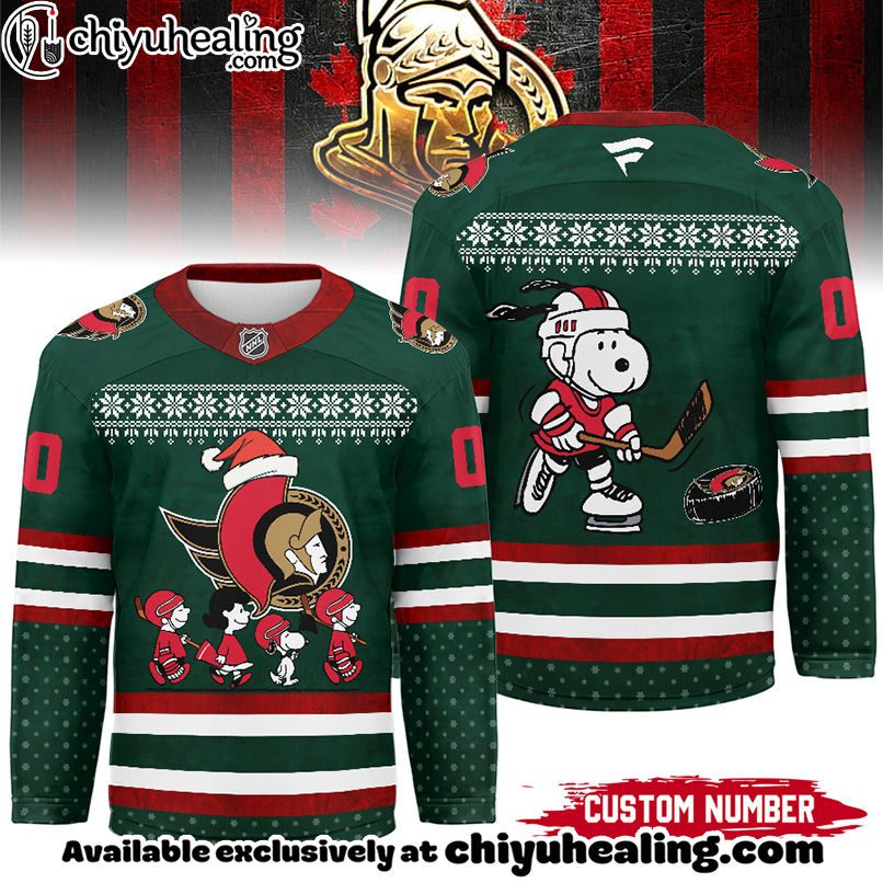 Ottawa Senators - Premium NHL Peanuts Snoopy Hockey Jersey