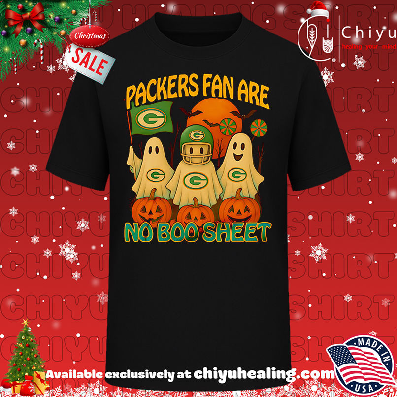 Packers Fan Are No Boo Sheet Halloween Shirt, Hoodie, Sweatshirt, Poster Canvas, Mug, Ornaments