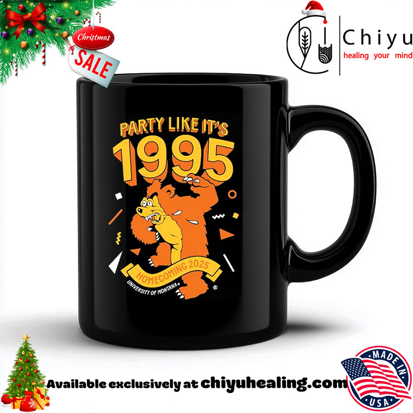 Party Like It's 1995 Homecoming 2025 Universary Of Montana shirt, Hoodie, Sweatshirt, Poster Canvas, Mug, Ornaments