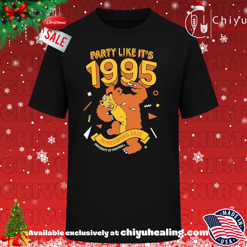 Party Like It's 1995 Homecoming 2025 Universary Of Montana shirt, Hoodie, Sweatshirt, Poster Canvas, Mug, Ornaments