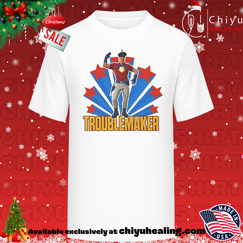 Peacemaker X Adolf Hitler Troublemaker shirt, Hoodie, Sweatshirt, Poster Canvas, Mug, Ornaments