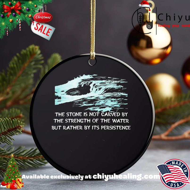 Persistence over strength the stone is not carved by the strength of the water shirt, Hoodie, Sweatshirt, Poster Canvas, Mug, Ornaments