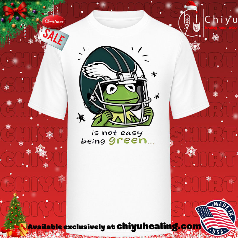 Philadelphia Eagles Is Not Easy Being Green Cartoon Shirt, Hoodie, Sweatshirt, Poster Canvas, Mug, Ornaments